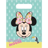 Procos Party Honing bags Minnie Tropical 23x16cm | 6 pieces Procos Party Honing bags Minnie Tropical 23x16cm | 6 pieces