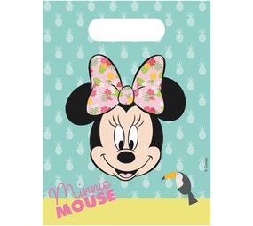 Procos Party Sacs de traitement Minnie Tropical 23x16cm | 6 morceaux