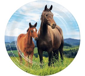 Creative Converting Horse & Pony Plates 18cm | 8 pieces Creative Converting Horse & Pony Plates 18cm | 8 pieces