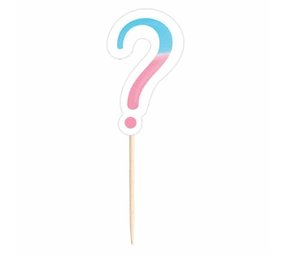 Pickers Gender Reveal Party 9cm | 24 pieces Pickers Gender Reveal Party 9cm | 24 pieces