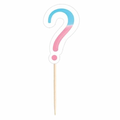 Prikkers Gender Reveal party 9cm | 24 stuks Prikkers Gender Reveal party 9cm | 24 stuks