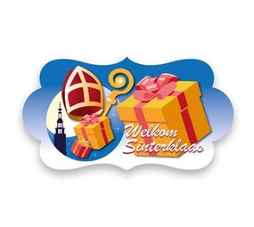 Haza - Witbaard Türbrett Willkommen Sinterklaas | 42x22cm Haza - Witbaard Türbrett Willkommen Sinterklaas | 42x22cm