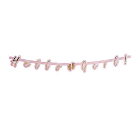 Boland Lettre écharpe Hello Girl | 143cm Boland Lettre écharpe Hello Girl | 143cm