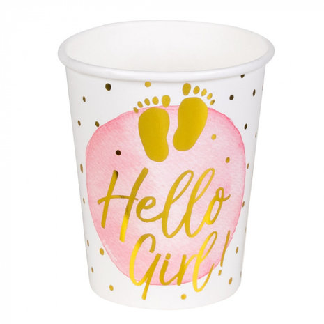 Cups Hello Girl! 210ml | 10 pieces