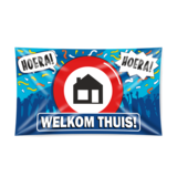Gevelvlag Welkom Thuis verkeersbord XXL  | 150x90cm