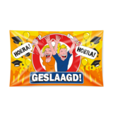 Paper Dreams Gevelvlag Geslaagd verkeersbord XXL  | 150x90cm