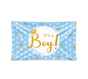 Fassade Flagge Es ist ein Junge xxl | 150x90 cm Fassade Flagge Es ist ein Junge xxl | 150x90 cm