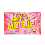Gevelvlag Hoera het is 'n Meisje XXL | 150x90cm