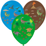 Amscan Ballons avec autocollants Dino | 3 pièces Amscan Ballons avec autocollants Dino | 3 pièces