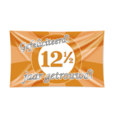 FACADE FLAG 12,5 Jahre verheiratetes Verkehrszeichen xxl | 150x90 cm FACADE FLAG 12,5 Jahre verheiratetes Verkehrszeichen xxl | 150x90 cm