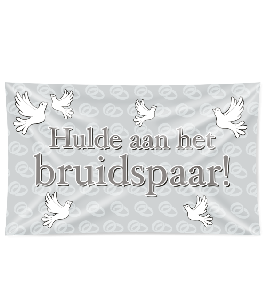 Gevelvlag Hulde aan het Bruidspaar! XXL | 150x90cm