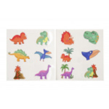 Dinosaurier -Tattoos | pro Schachtel mit 96 Blättern Dinosaurier -Tattoos | pro Schachtel mit 96 Blättern
