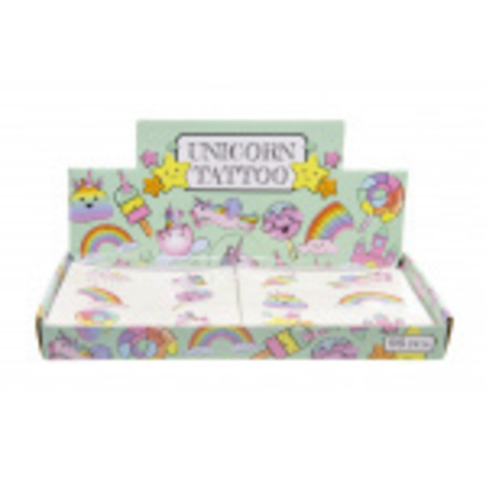 Unicorn Rainbow Tattoos | pro Schachtel mit 96 Blättern Unicorn Rainbow Tattoos | pro Schachtel mit 96 Blättern