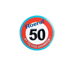 Paper Dreams Button Klein 50 years of traffic sign | per Unit