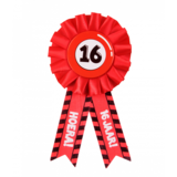 Paper Dreams Rozet 16 years of traffic sign | per Unit