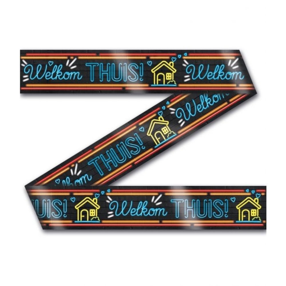 Sales up Ribbon Welcome Home Neon | 12mtr