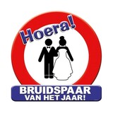 Huldeschild Bruidspaar van het jaar | per stuk Huldeschild Bruidspaar van het jaar | per stuk