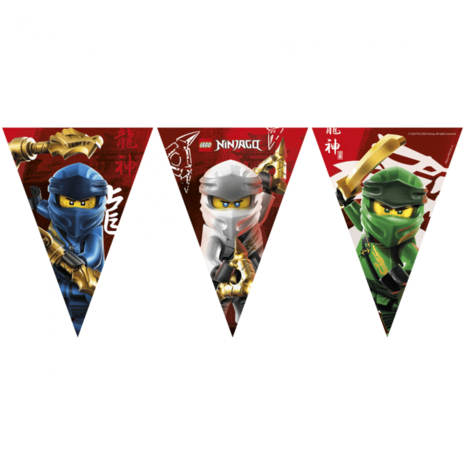 Procos Party Lego Ninjago Bunting Garland 230cm | per Unit Procos Party Lego Ninjago Bunting Garland 230cm | per Unit