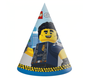 Procos Party Lego City Party Hats | 6 pieces Procos Party Lego City Party Hats | 6 pieces