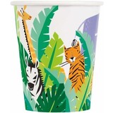 Unique Party Animal Safari Cups 250ml | 8 pieces Unique Party Animal Safari Cups 250ml | 8 pieces