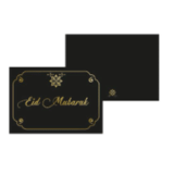 Eid Mubarak uitnodiging zwart / goud met envelop | 1 stuks Eid Mubarak uitnodiging zwart / goud met envelop | 1 stuks