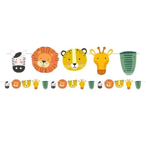 Amscan Get Wild Garland 3 m | per piece Amscan Get Wild Garland 3 m | per piece