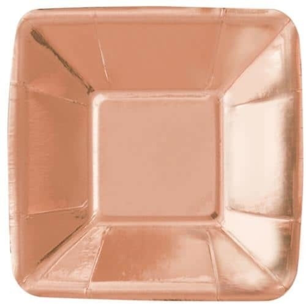 Plates Rose Gold Square 13cm | 8 pieces