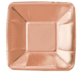 Plates Rose Gold Square 13cm | 8 pieces Plates Rose Gold Square 13cm | 8 pieces