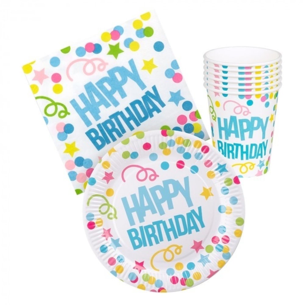 Joyeux anniversaire table de table | 6 personne Joyeux anniversaire table de table | 6 personne