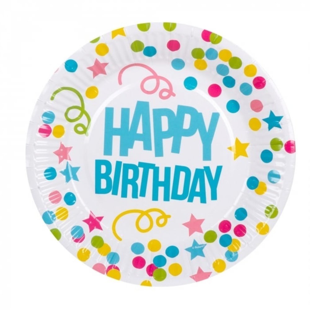 Tischet Set Happy Birthday | 6 Personen