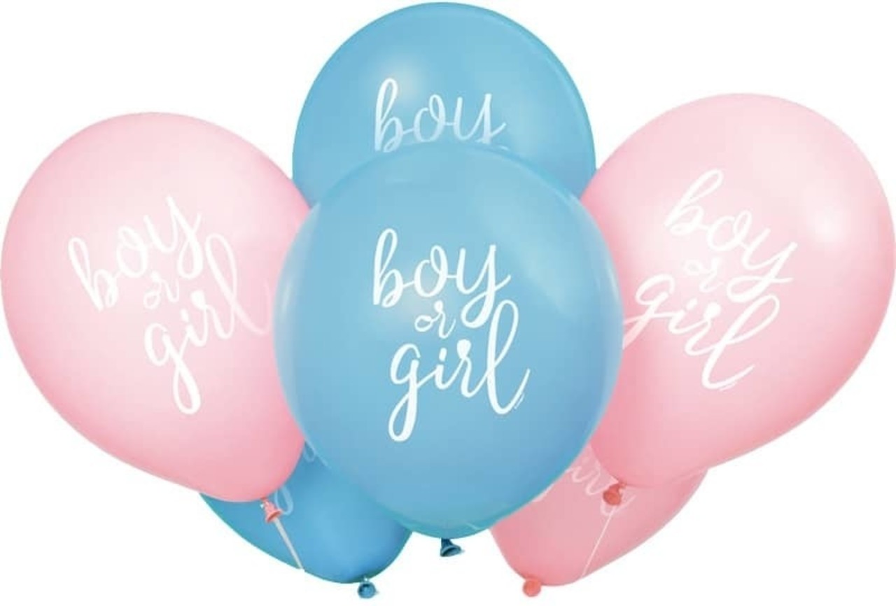 Unique Party Balloons Gender Reveal Balloons 30cm | 8 pieces