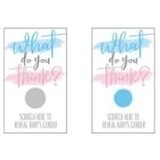 Gender Reveal kraskaarten Jongen | 10 stuks Gender Reveal kraskaarten Jongen | 10 stuks