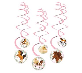 Amscan Hang Decoration Wirbelswirbel wunderschöne Pferde Pferde 61 cm | 6 Stück Amscan Hang Decoration Wirbelswirbel wunderschöne Pferde Pferde 61 cm | 6 Stück