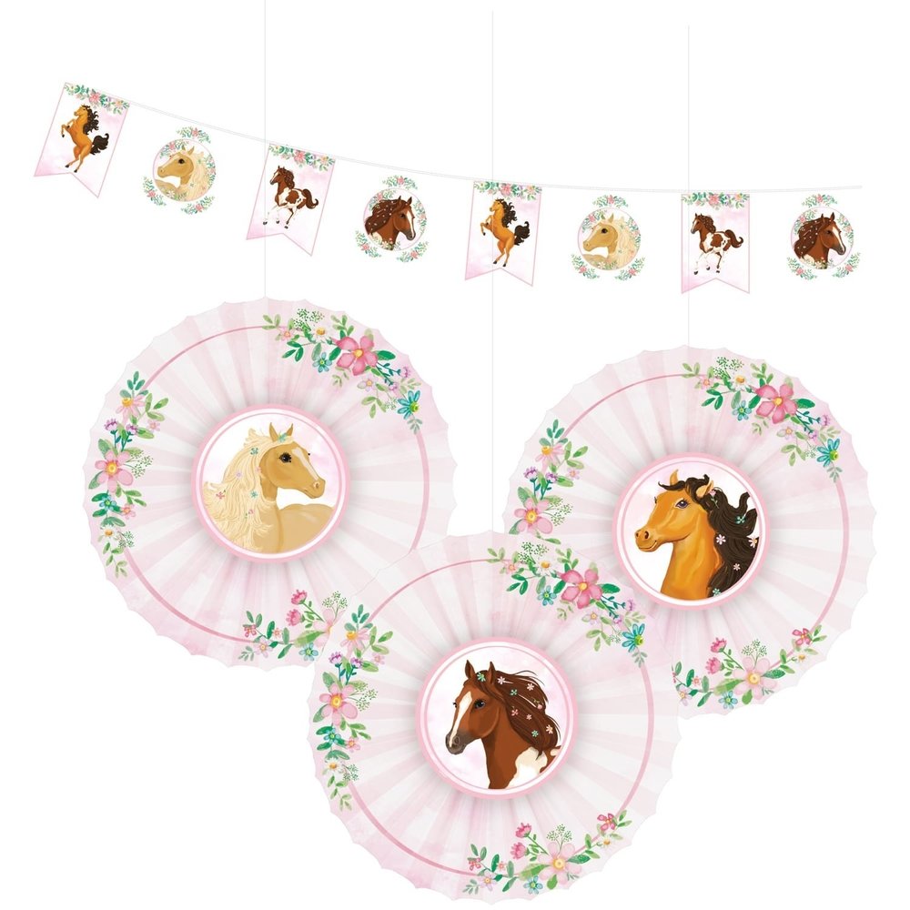 Decoratiepakket Beautiful Horses Paarden | 4-delig