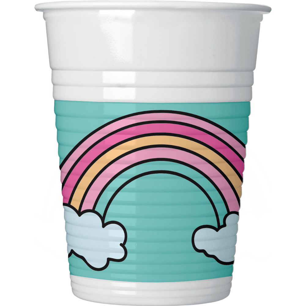 Cups Unicorn Magic Party 200ml | 8 Stücke Cups Unicorn Magic Party 200ml | 8 Stücke