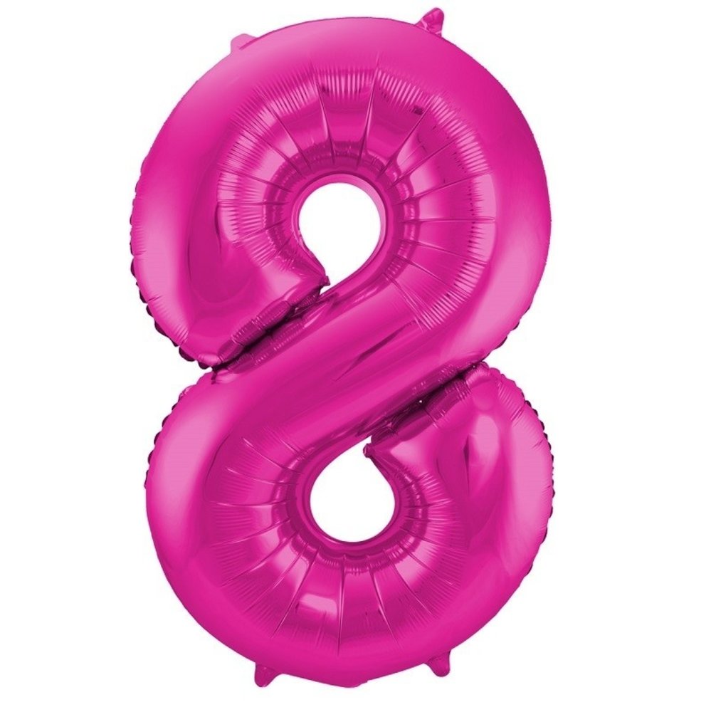 Globos Nordic Balloon foil 8 pink | 86cm Globos Nordic Balloon foil 8 pink | 86cm