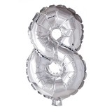 Globos Nordic Feuille de ballon 8 Silver | 40cm Globos Nordic Feuille de ballon 8 Silver | 40cm