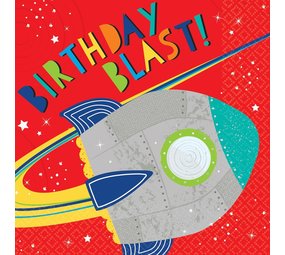 Napkins Blast Off Space 33x33cm | 16 pieces Napkins Blast Off Space 33x33cm | 16 pieces