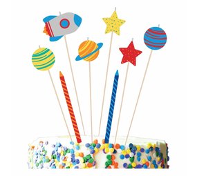 Bougies de gâteau Set Sleep Off Space | 8-pièces Bougies de gâteau Set Sleep Off Space | 8-pièces
