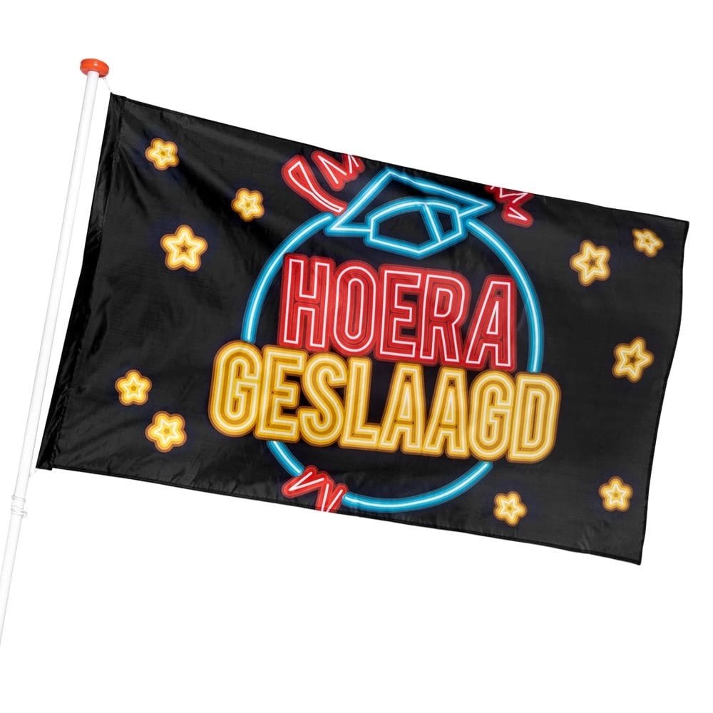 Boland Drapeau Hoorray Brefy Neon | 90x150 cm