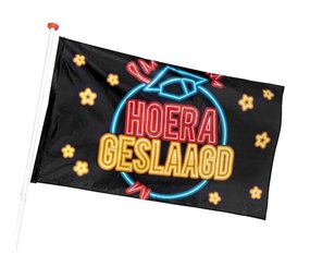 Boland Drapeau Hoorray Brefy Neon | 90x150 cm Boland Drapeau Hoorray Brefy Neon | 90x150 cm