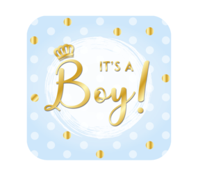 Paper Dreams Deurbord It's a Boy! | 50x50cm Paper Dreams Deurbord It's a Boy! | 50x50cm