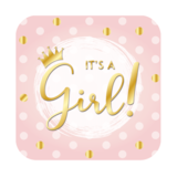 Paper Dreams Deurbord It's a Girl! | 50x50cm Paper Dreams Deurbord It's a Girl! | 50x50cm