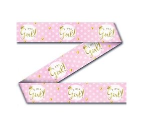 Sales ribbon it's a girl! | 12 meters