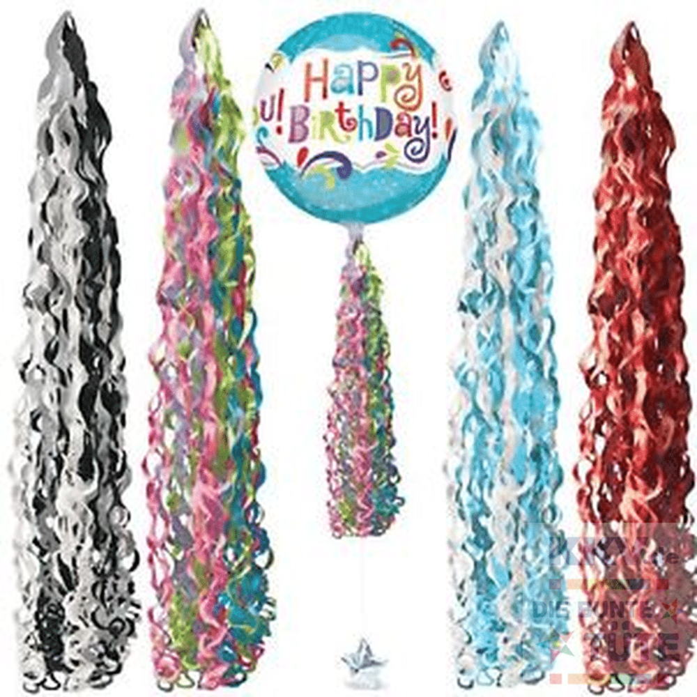 Ballonschwanz blau weiß 86 x15cm Ballonschwanz blau weiß 86 x15cm