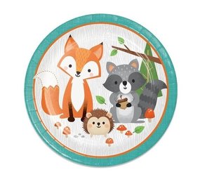 Creative Converting Waldwaldtiere Zeichen 23 cm | 8 Stücke