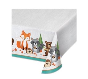 Creative Converting Woodland Forest Animals Tablecloth | 137x259cm Creative Converting Woodland Forest Animals Tablecloth | 137x259cm