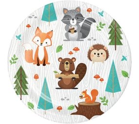 Animaux forestiers Woodland Signs 18cm | 8 pièces