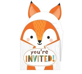 Woodland Bosdieren uitnodigingen | 8 stuks Woodland Bosdieren uitnodigingen | 8 stuks