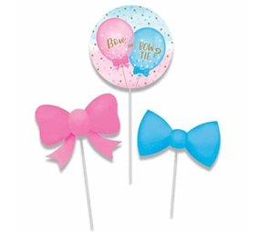 Centerpiece Gender Reveal | 6 pieces Centerpiece Gender Reveal | 6 pieces